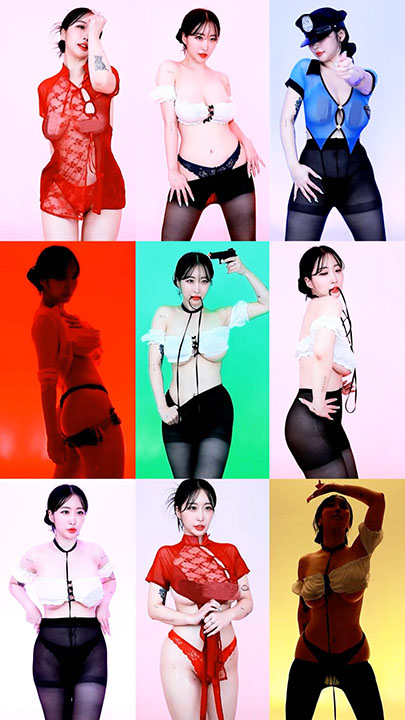 网红主播 yso1004 韩国高颜值主播古风透视纱旗袍精选 18V/4.45G*